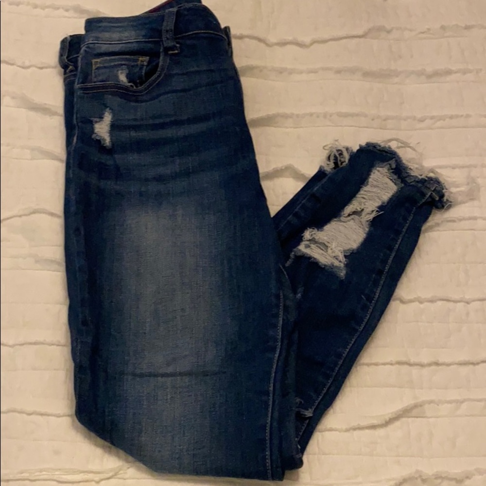 Cello high rise destructed jeans